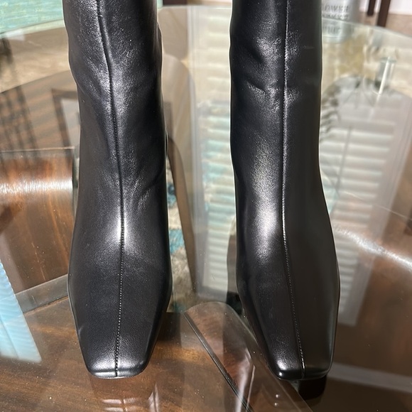 Vince Women's Beverly Square Toe mid calf Wedge Heel Boots size 8.5 - Picture 3 of 14